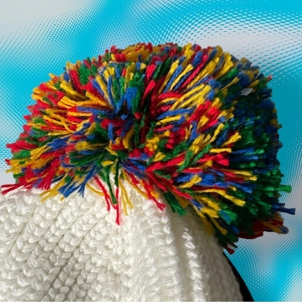 NWOT LOVE YOUR MELON SUPERHERO POM BEANIE